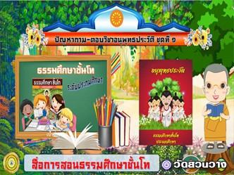 ปัญหาถามตอบวิชาอนุพุทธประวัติชุดที่๑ธ.ศ.โทประถม