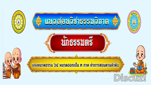 แผนผังแนวสอนวิชาธรรมวิภาค นักธรรมตรี