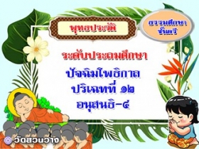 วิชาพุทธประวัติ : ปริเฉทที่ ๑๒ อนุสนธิ-๔